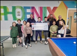 Phoenix with cheque